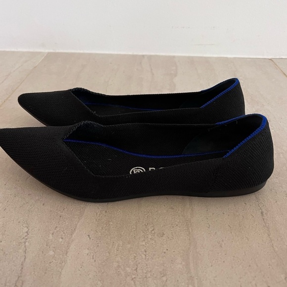 Rothy’s The Point Washable Flats Black Size W9 - Picture 7 of 11